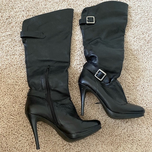 Cathy Jean Shoes - CATHY JEAN // leather heel boots